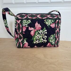 Rare Vintage Vera Bradley Return To Happiness Madison Small Shoulder Bag Navy